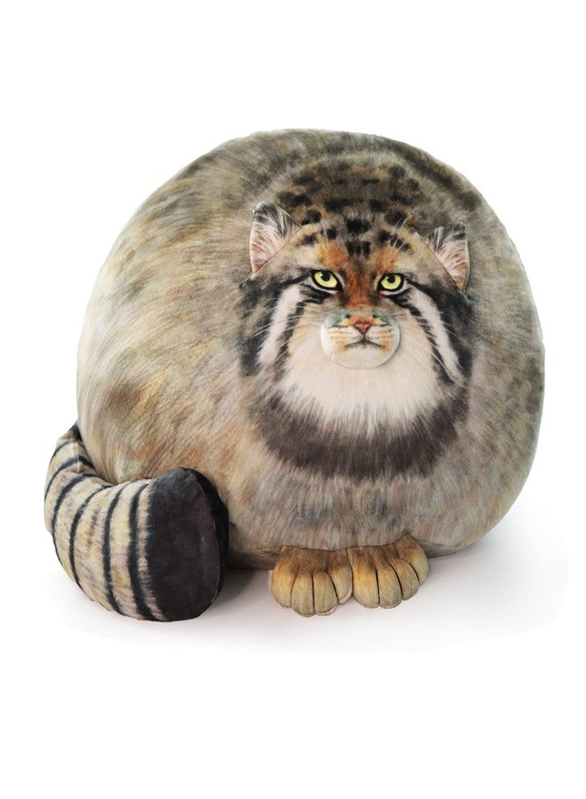 Sew Butiful Pallas Cat Stuffed Animal, 45cm/18inch Steppe Cat Plush Cute Plushies for Girls,Kitten Soft Plush Throw Pillow Doll Big Plush Toy Decoration Doll Gift for Kids, Boys, Girls Birthday Christmas - Image 1